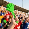thumbnail image 5 of BlinkLLX 4 Pieces Jumbo Hand Clappers 11 Inch Noise Makers Party Favors Giant Large Hand Clappers Noise Makers for Sporting Events Cheers Ball Dance Basketball Football Noisemakers (Green), 5 of 6