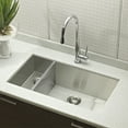 thumbnail image 2 of Houzer Contempo 33 in Stainless Steel Undermount 70/30 Double Left Prep Bowl Kitchen Sink with Strainer and Grid - CTO-3370SL, 2 of 5