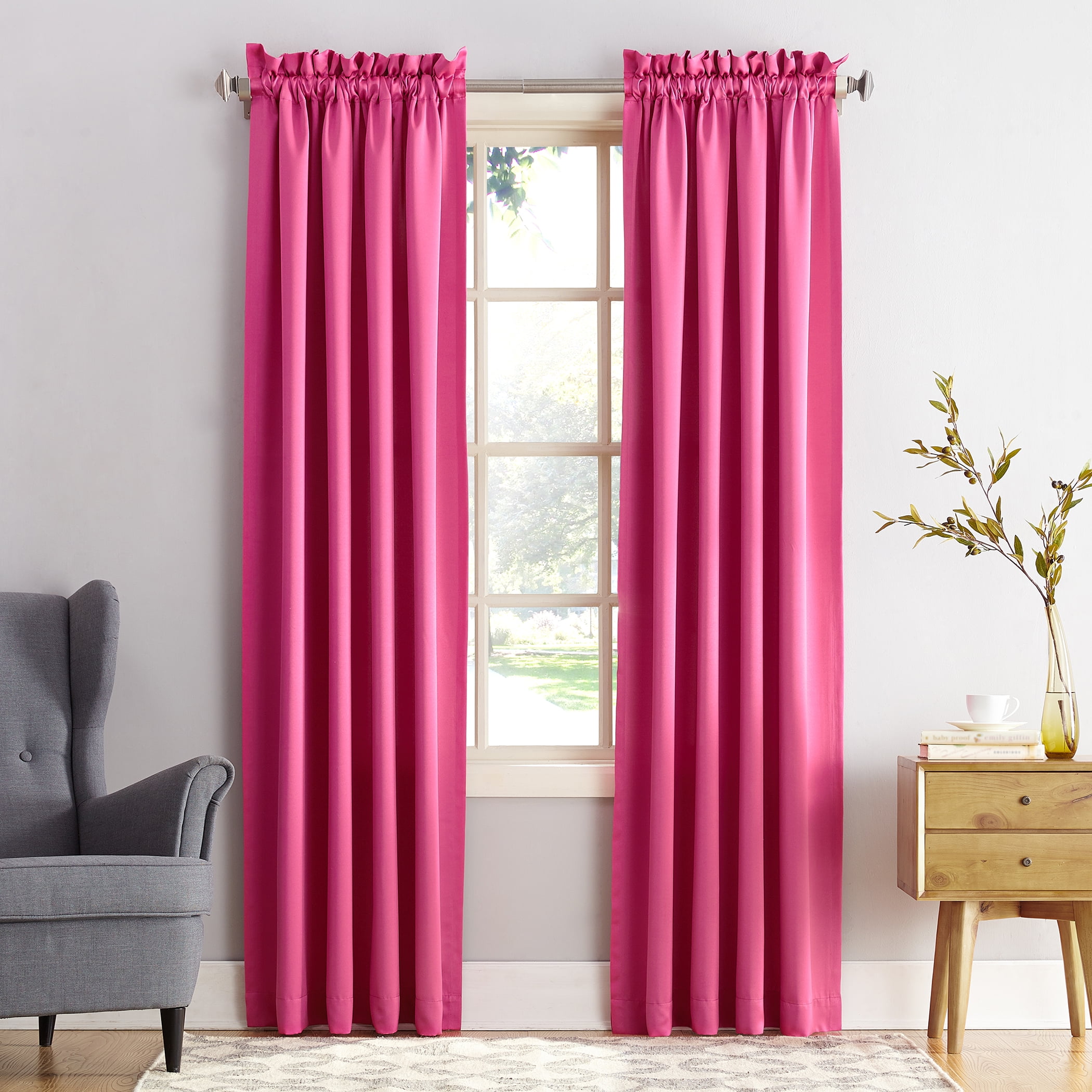Sun Zero Kylee Energy Efficient Rod Pocket Curtain Panel