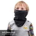 thumbnail image 4 of 2 Pcs Winter Neck Gaiter Neck Warmer Ultra-Soft Circle Scarf for 6-10 Years Old Boys Girls - Blac, 4 of 7