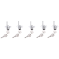 thumbnail image 1 of 5pcs 19mm Cylinder Diameter Silver Tone Metal Drawer Plunger Lock with 10 Keys, 1 of 4