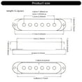 thumbnail image 5 of Single Coil Guitar Neck Pickup Metal Cover Electric Guitar Neck Pickup Shell, 5 of 20