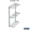 thumbnail image 2 of Triton Products Heavy Duty 3 Tier Wire Shelf, Gray, 375 lb. Capacity, 2 of 4