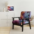 thumbnail image 2 of Designart "Nuance d'Une Nébuleuse Colorée" Chaise d'Appoint Rembourrée Multicolore - Chaise d'Astronomie et d'Espace pour Salon, 2 of 7