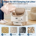 thumbnail image 6 of Open-Top Automatic Cat Litter Box, Self Cleaning Cat Litter Box with App Control & Weight Monitoring, 10.5L Large Capacity for Multiple Cats, Ultra-Quiet & Odor Control, 1 Rolls Refill Bags Included, 6 of 9