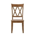 thumbnail image 5 of Weston Home Farmhouse Wood Dining Side Chair, Oak (Set of 2), 5 of 10