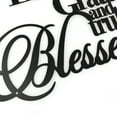 GHOONEY Thankful Grateful Blessed Metal Letter Wall Art Decor Wall