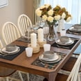 thumbnail image 6 of Rustic Lodge Bear Moose Deer Placemats Set of 6, Vintage Cabin Pine Cone Place Mats, Heat Resistant Non Slip Cotton Linen Dining Table Mats for Home Party Kitchen 12X18inch, 6 of 6