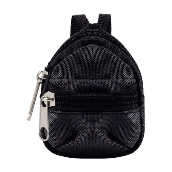 KEVCHE Mini Zipper Backpack, Tiny Backpack Key Purse Model Accessory Cute Bag for Miniature House Decor Accessories