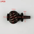 thumbnail image 4 of facefd 2 Pcs Embouts de Tringle à Rideau 3/4 Pouce Remplacement pour Chambre Salon Brun Foncé, 4 of 8