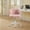 Pink, variant on Artificial Rabbit Hair Office Chair, Home Desk Chair with Metal Base, Adjustable Height, 360° Swivel Vanity Chair, Violet Faux Fur Seating for Bedroom, Study, Makeup Area