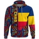 thumbnail image 4 of Sudadera con capucha y cremallera con el emblema nacional de Chad y la bandera de África para hombre, ropa informal, deportiva, para niño, 4 of 5