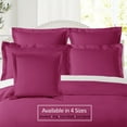thumbnail image 5 of (2 pack) Nestl Pillow Sham Set of 2, Premium 1800 Series Double Brushed Bed Pillow Cases, Magenta, Standard 20" X 26", 5 of 6