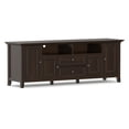 thumbnail image 5 of Simpli Home Simpli Home Amherst 72 inch Wide Solid Wood Transitional TV Stand in Brunette Brown For TVs up to 80 inches, 5 of 14