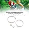 thumbnail image 3 of Beach Bag Cup Holder Attachment Plastic Adjustable Insert Drink Holder, 3 of 7