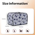 thumbnail image 4 of Toaster Covers 2 Slice, Blue Fish1 Waterproof Bread Machine Cover Fits for Standard 2 Slice Toasters, Home Decor Toaster Protection with Hanging Rope, 4 of 7