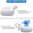 thumbnail image 4 of Urinals for Men, Male Urinals with Lid Spill Proof Reusable, Portable Urine Bottle Pee Container Cup for Camping Car Traveling Toilet & Hospital Elderly Bedridden Patient, 4 of 8