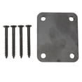 thumbnail image 2 of Neck Electric Guitar Neck Plate Square Metal Back Mounting 4 Holes with Screws Bass Parts, 2 of 7