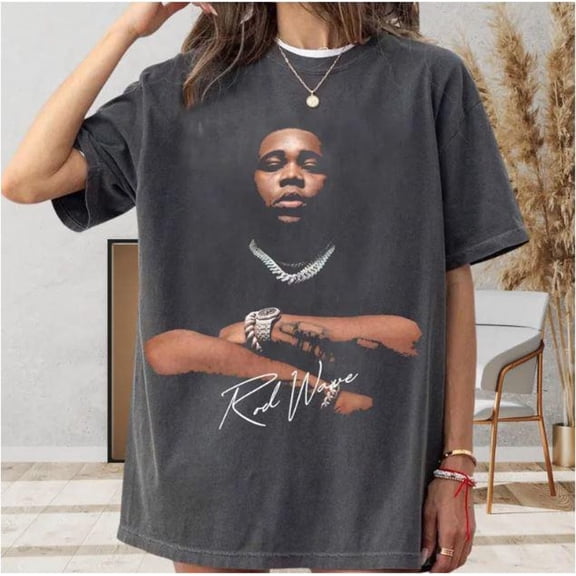 Rod Wave Vintage Graphic Tee, Rap Music T-Shirt, Hip Hop Fan Gift,Black Color,Size 2XL