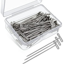 T Pins, Chainplus 100 Pack 2 inch T-Pins，Stainless Steel / Silver