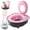 Pink, variant on Cat Potty Training Kit for Indoor Cats, Cat Toilet Trainer Kit, Portable Litter Box with Flushable Design, Odor Control Anti-Splash Large Thickened PP Material