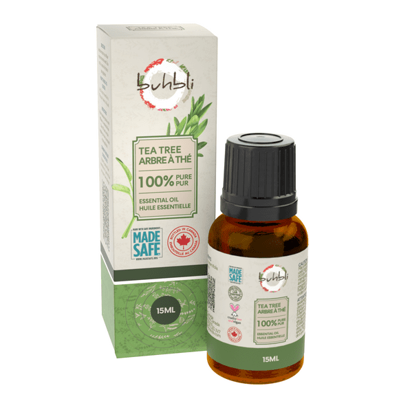 Buhbli Brands - 100% Pure Tea Tree Essential Oil, 15ml, 100% Pure & Natural - Bottled in Canada