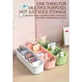 thumbnail image 3 of Lingerie and Sock Organizer with 5 Compartments, Drawer and Closet Storage Box for Underwear and Ties, Stackable Space-Saving Design for Home Organization, 3 of 9