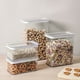 thumbnail image 1 of Xihbxyly Recipiente Hermético para Cereales, Transparente, Sin Bpa, Tapa Antigoteo, Diseño Compacto, Ideal para Cereales, Harina y Snacks, Capacidad de 3,4 L, 27,5 X 17,5 X 10,5 Cm, 1 of 7