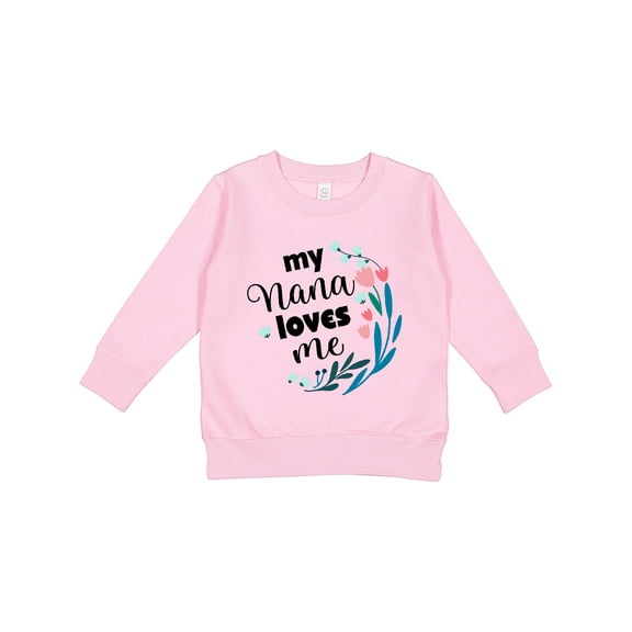 Inktastic My Nana Loves Me Granddaughter Toddler Sweatshirt