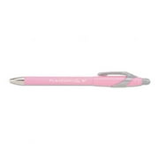 Papermate FlexGrip Elite Special Edition Pink Ribbon Pen - Pink Barrel - Medium Point 1.0mm - Black Ink - Pack of 12