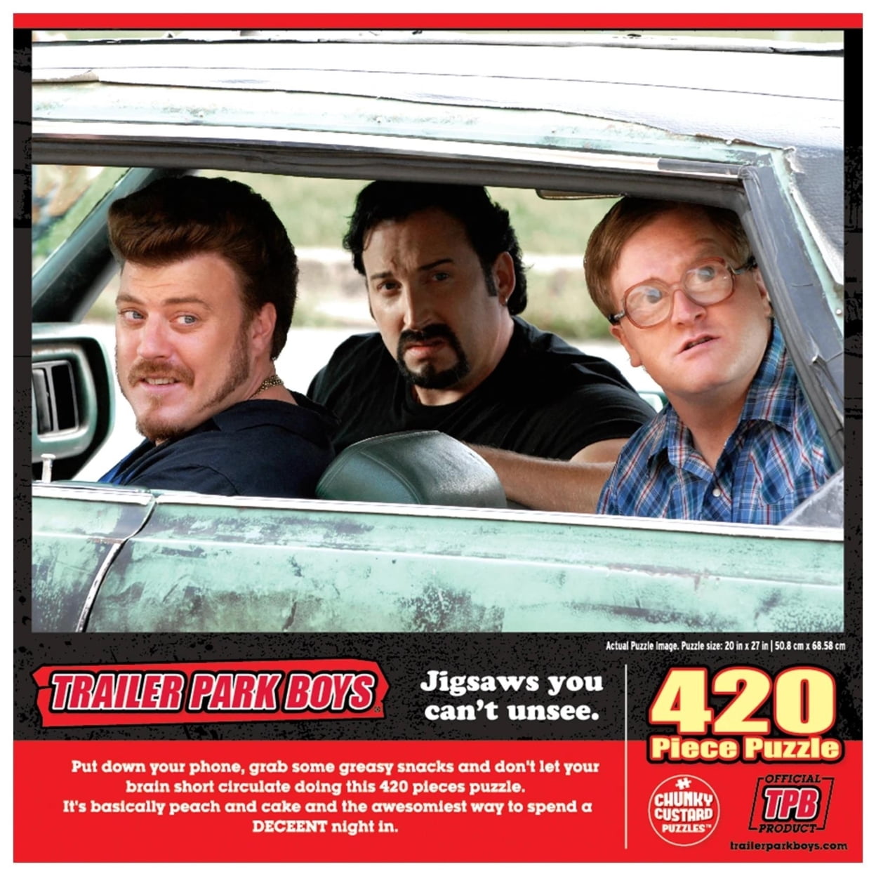 Trailer Park Boys Chrysler 420pc Ricky Julian Bubbles Jigsaw Chunky Puzzle  TV Series Character Mighty Mojo - Walmart.com