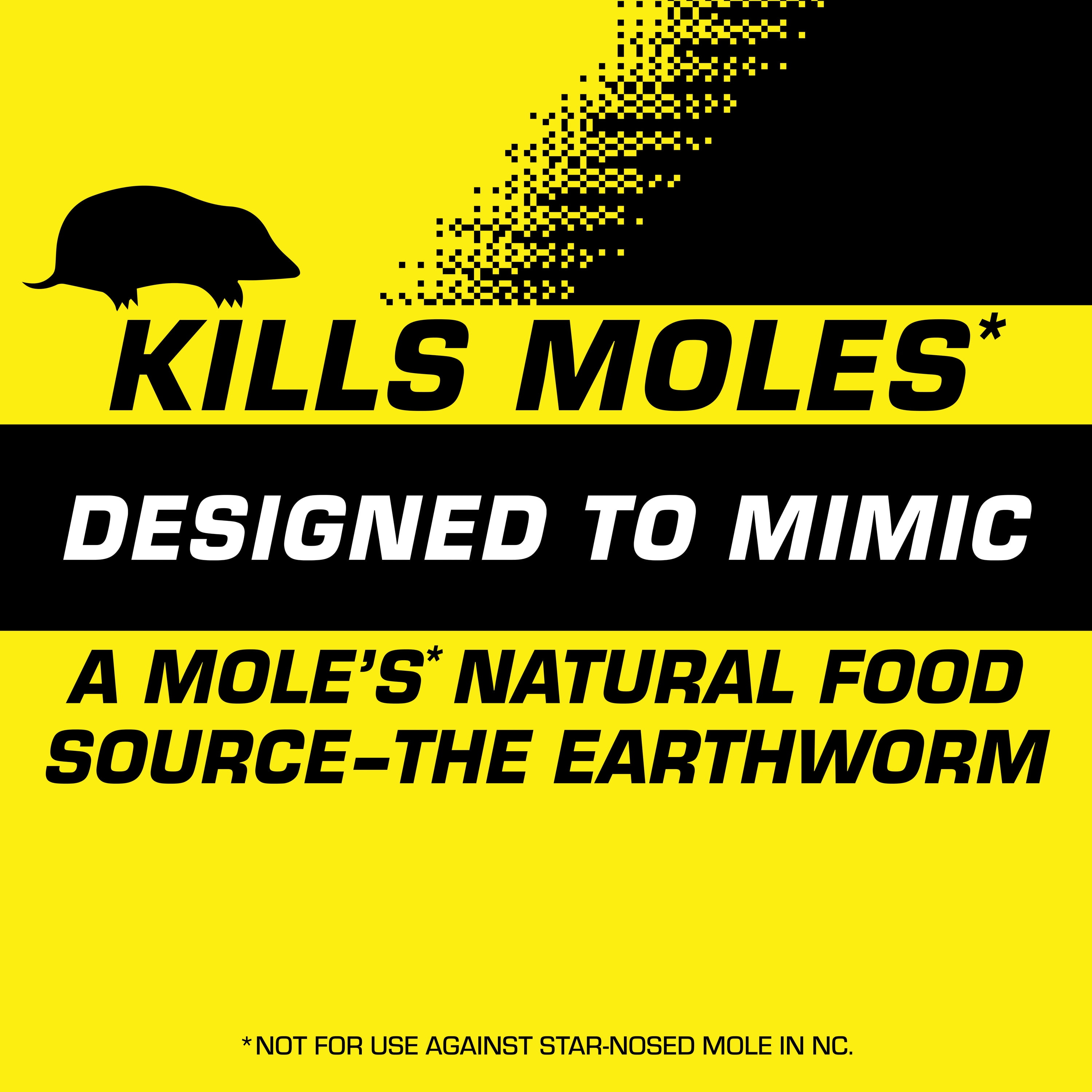 (2 pack) Tomcat Mole Killer(a), Bait Worms, Grubs for Moles, Kills in a Single Feeding, 10-Pack