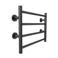 thumbnail image 6 of Electric Heated Towel Warmer 4 Bars Stainless Steel Wall Mounted Towel Drying Rack Black Heated Towel Rack for Bathroom Home, 6 of 8