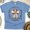 CarolinaBlue, variant on Game Day Touchdown Season Shirt | Retro Football Bow Tee for Women, White, Size S