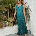 thumbnail image 3 of Silently One by One the Stars Blossomed Sleeveless Dress beach dress beach outfits for women, 3 of 6
