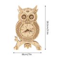 thumbnail image 2 of 3D Wooden Puzzle Owl Clock Model Kits DIY Mechanical Model Building Kit Birthday Gift for Adults Kids, 2 of 7