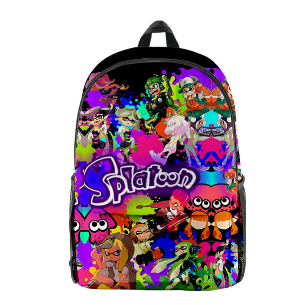 BINGTIESHA Splatoon 3 Backpack Boy girls New Game School Bags Unisex ...