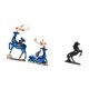 thumbnail image 5 of Estatua de ciervo, figura de animal de resina, estatua de caballo, figura de caballo, artesanía de escritorio, detalles realistas, adecuada para bodas, 5 of 8