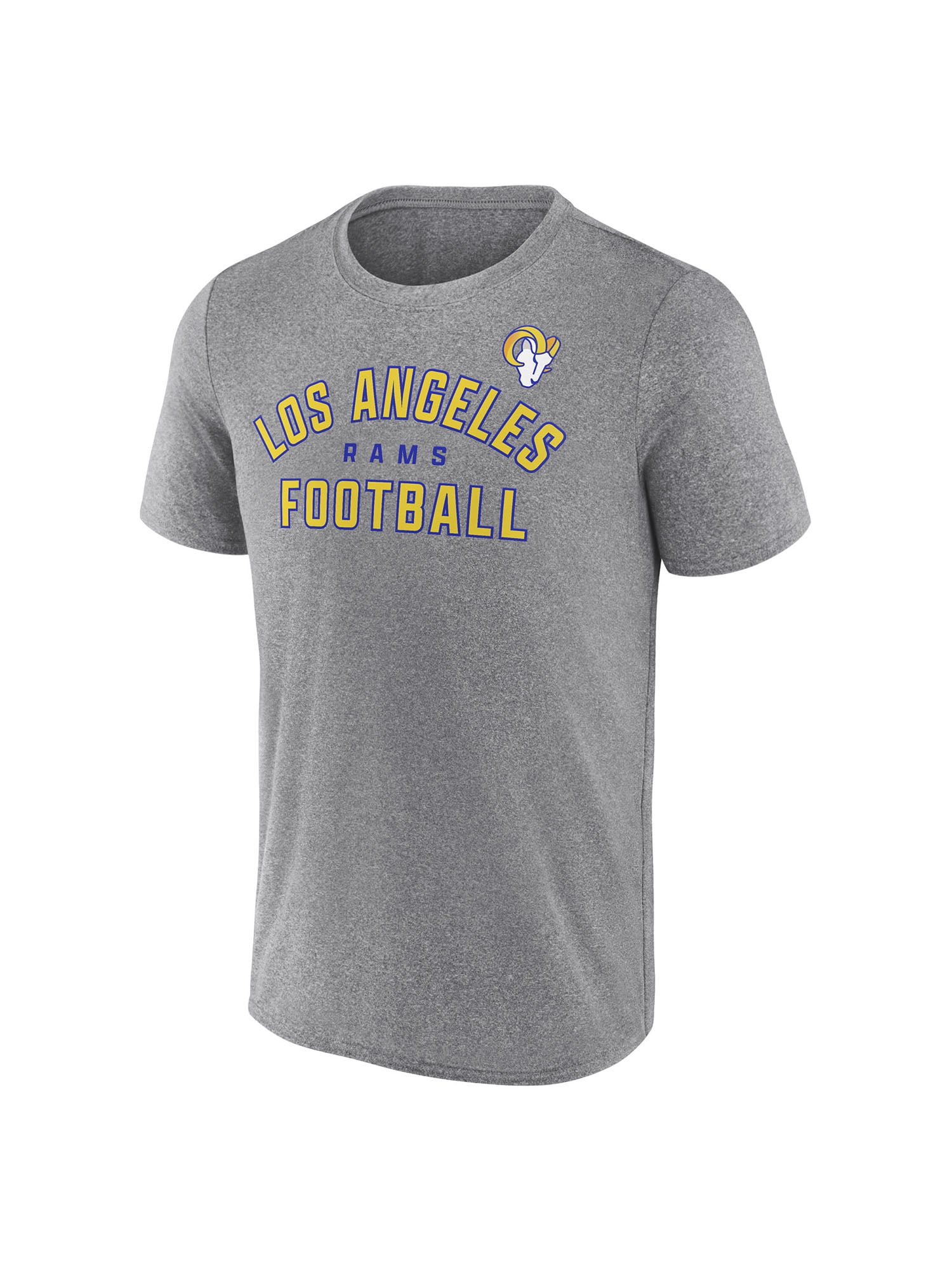 NFL Men's Los Angeles Rams Synthetic Gray Short Sleeve Arch Logo T-Shirt – All 32 Teams Available