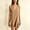 Khaki, variant on Morttic Women's V-Neck Sleeveless Mini Dress – Double-Layer Ruffle Hem A-Line Solid Color Casual Summer Vacation Outfit Black,S