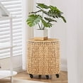 thumbnail image 2 of Casa Pura Furniture Handwoven Seagrass Laundry Hamper with Lid & Rolling Wheels – Stylish and Functional Storage Solution, 2 of 5