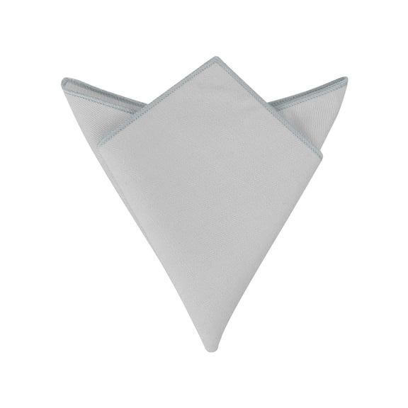 INSPIRE CHIC Men's Cotton Handkerchiefs Solid Color Pocket Square for Men Grey One Size