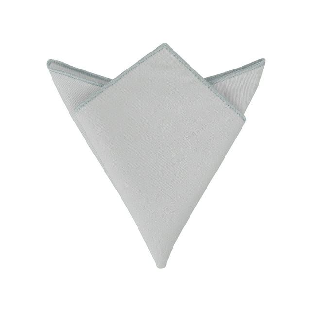 INSPIRE CHIC Men's Cotton Handkerchiefs Solid Color Pocket Square for Men Grey One Size