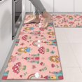thumbnail image 2 of Kitchen Rugs Sets Of 2,Princess Mushroom Castle Pattern Anti Fatigue Kitchen Mat Rugs Non Slip Washable,Decorative Kitchen Floor Mats for Kitchen,Sink,Laundry,17"X47", 2 of 5