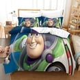 thumbnail image 3 of Buzz Lightyear Duvet Cover 3D Printed Set Bedding Set Anime Characters Quilt Cover Ultra Soft Breathable Conforter Cover Microfiber Comforter Cover Protector Set Pillowcases Double, 3 of 5