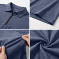 thumbnail image 4 of Ahabrexf Casual Men's Shirts Short Sleeve Notch Lapel Zipper Round Neck T Shirt 1Pc, 4 of 9