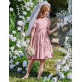 thumbnail image 3 of Vestido Arshiner para niña pequeña, color rosa de verano, talla 6, 3 of 7