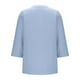 thumbnail image 5 of Vestidos Casuales Para Mujer, Blusas De Mujer De Moda Blusa informal de moda para mujer, con cuello en V, manga 3/4 y botones decorativos, 5 of 6