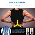 thumbnail image 5 of Dresfit Compression Shirts Men 2026 Scoop Neck Sleeveless Sauna Vest Tummy Control Weight Loss Muscle Shirt Big and Tall Slim Fit Undershirts Silver S, 5 of 5
