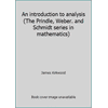 An Introduction to Analysis, Used [Hardcover]